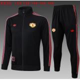 Chándal Manchester United 2025/26 (Black Long Zipper) - NIÑOS